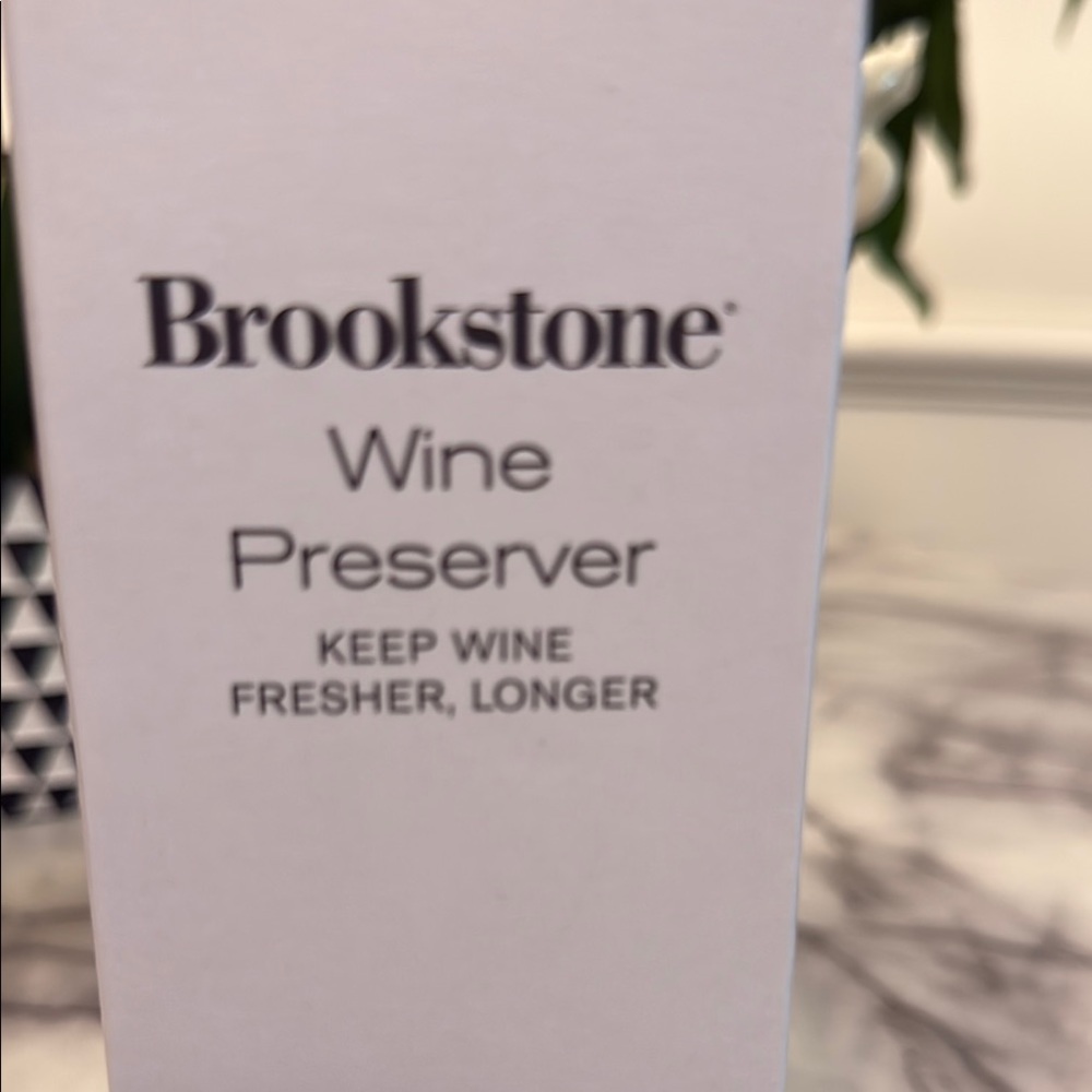 Brookstone Black and Silver Wine Preserver - Picture 3 of 6